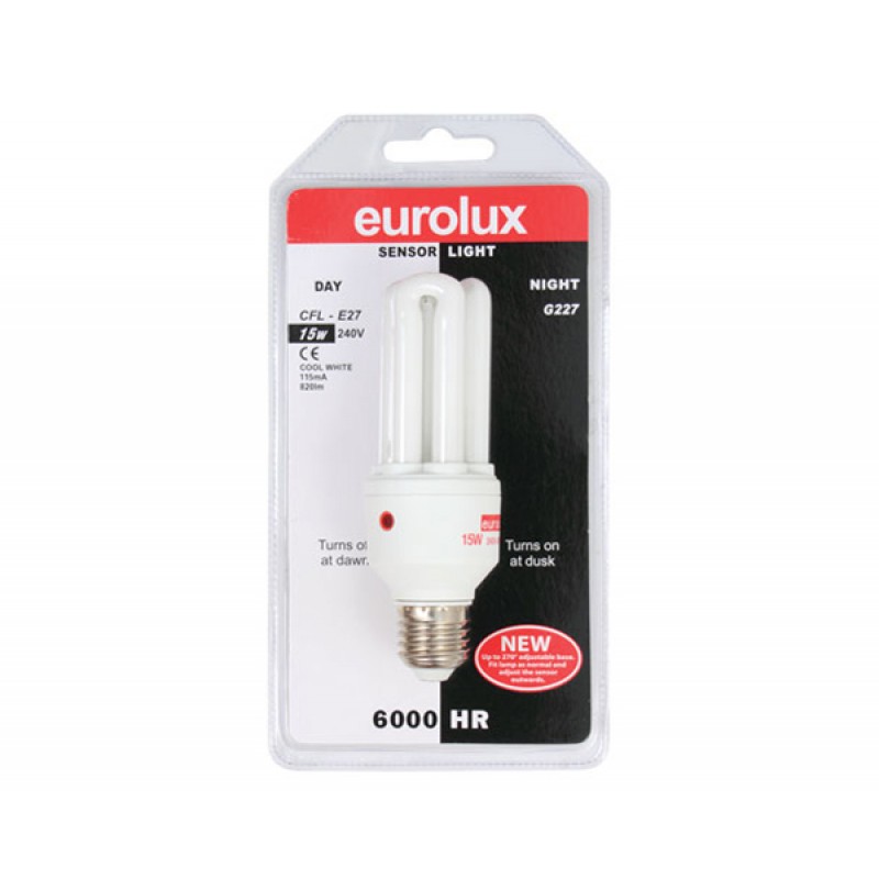 Eurolux Lamp CFL 15W E27 D/N