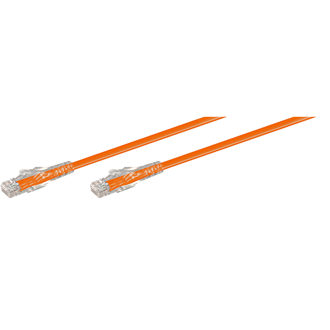 Premium Line 5m CAT6 Moulded Flylead – Orange
