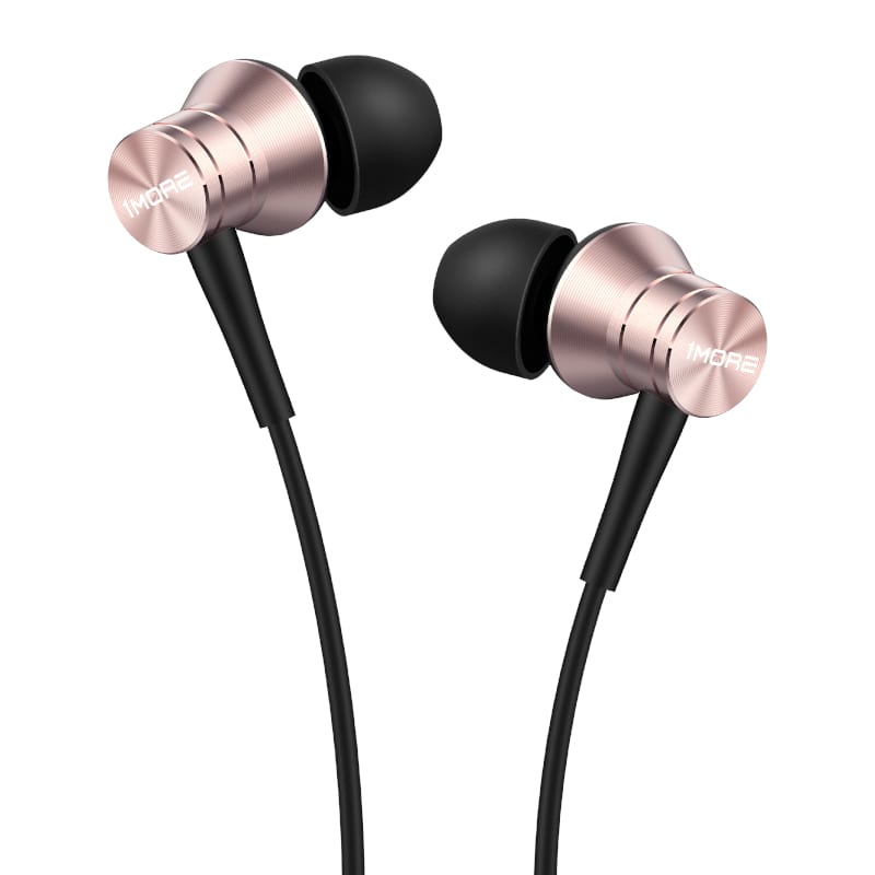 1MORE Classic Piston Fit Wired In-Ear Headphones – Silver – Pink