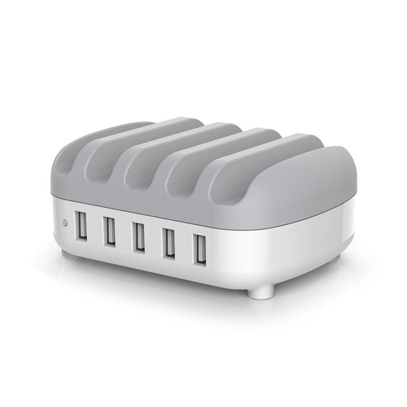Orico 5 Port Tablet/Smartphone USB Charging Station – White