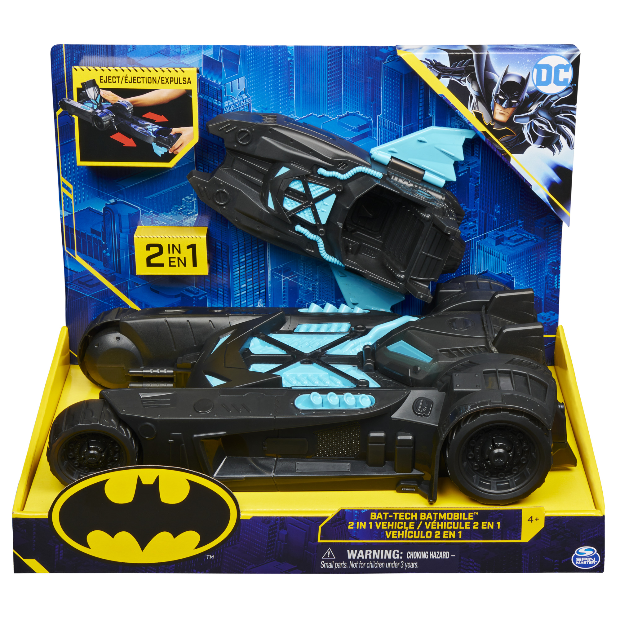 Batman Batmobile and Batboat 2-in-1 Transforming Vehicle