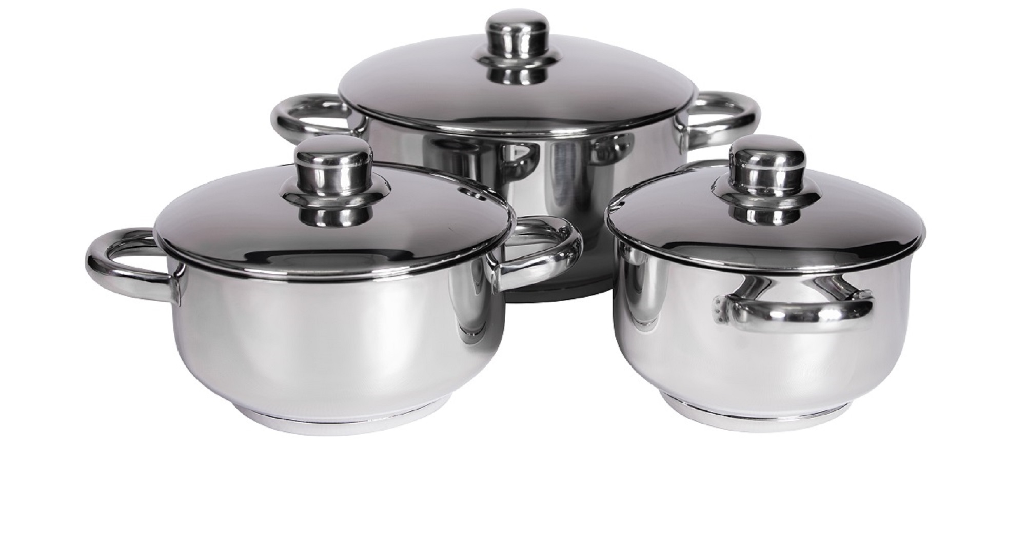 Xcalibur Line Chef – 6 Piece Stainless Steel Cookware Set