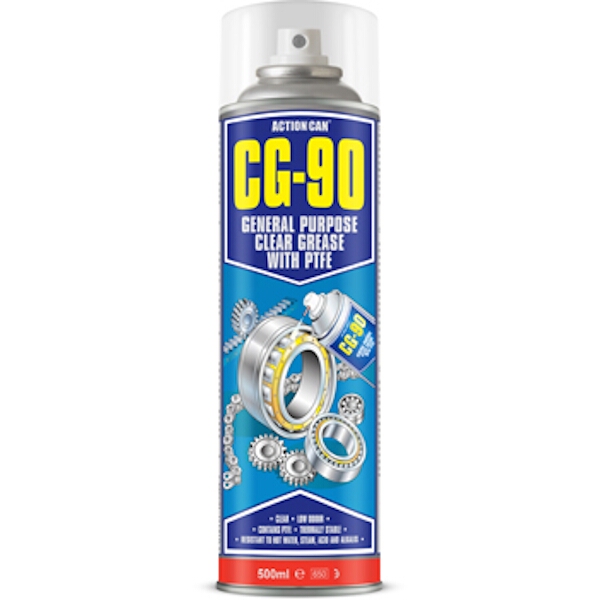 Action Can Gen Purpose Clear Grease W/Ptfe Cg-90 500 Ml