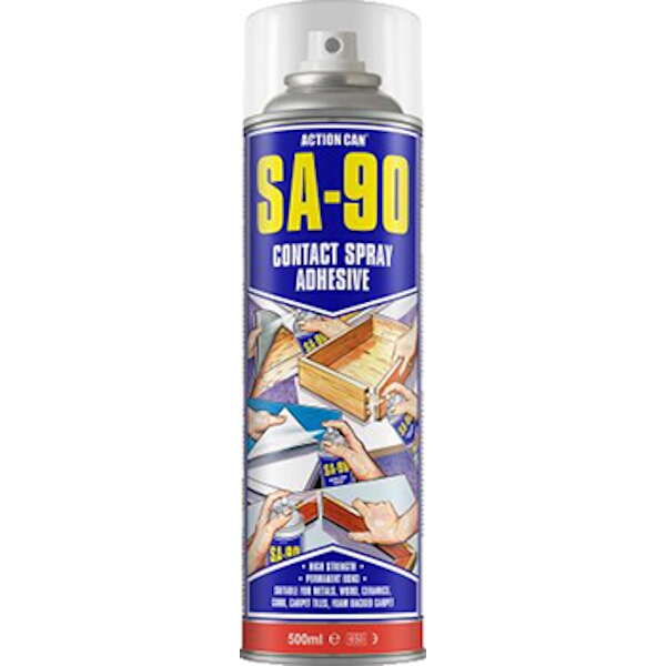 Action Can Contact Spray Adhesive Sa-90 High Temp 500Ml