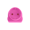 Electricmate Schuko Adaptor – Pink Electricmate Schuko Adaptor – Pink