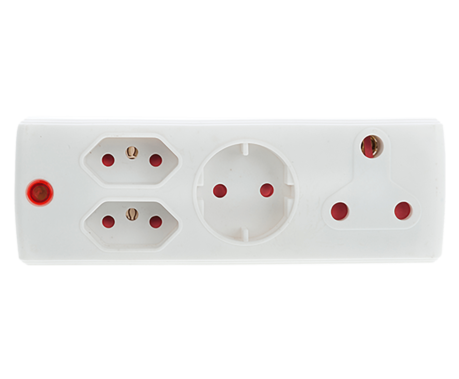 Electricmate 1X16+1X schko+2×5 3 Pin Adaptor – White