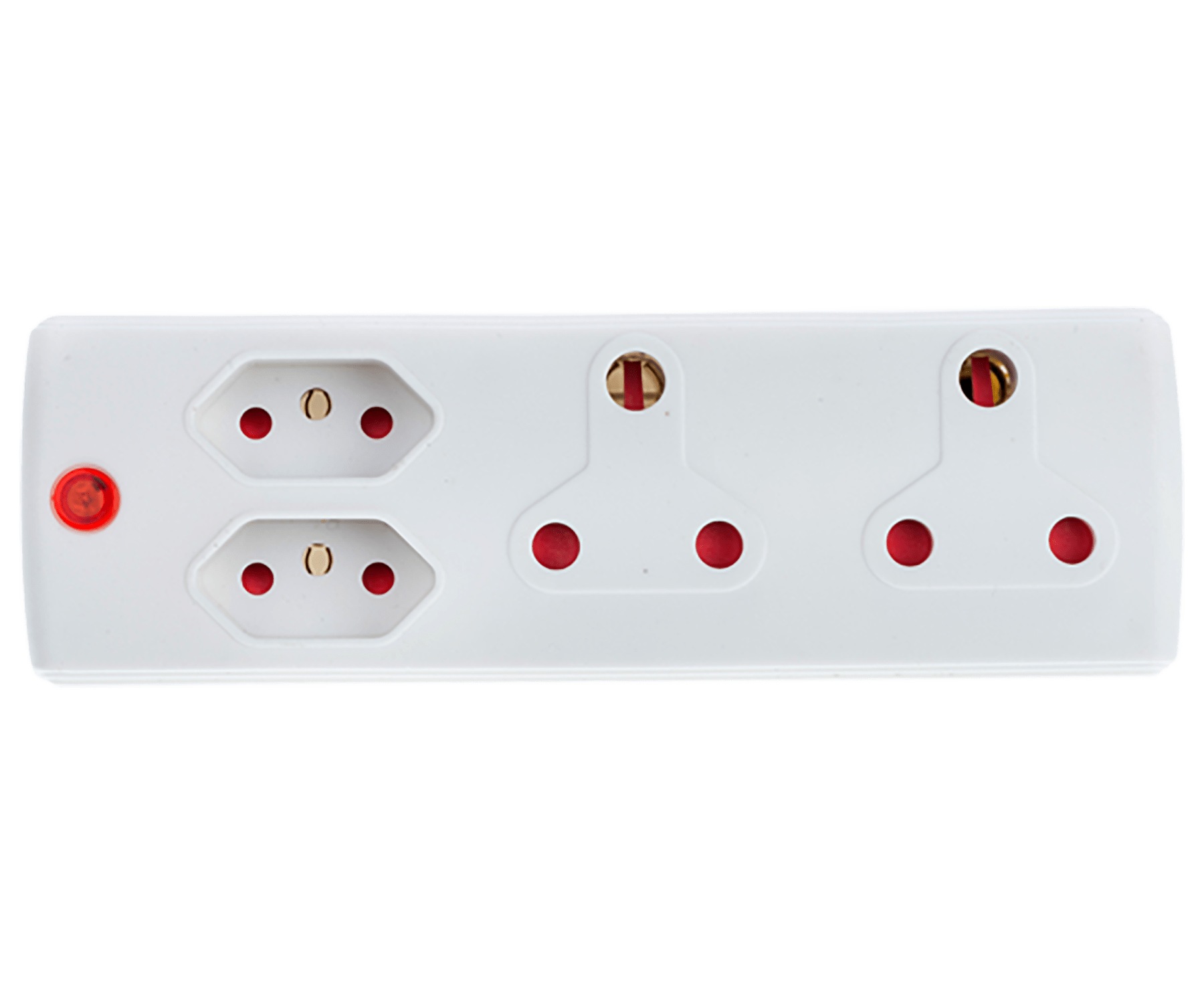 Electricmate 2X16AMP+2×5 3Pin Adaptor – White