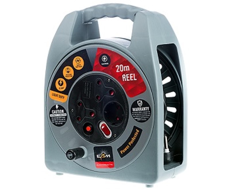 Electricmate 10 Amp 20m Cassette Reel