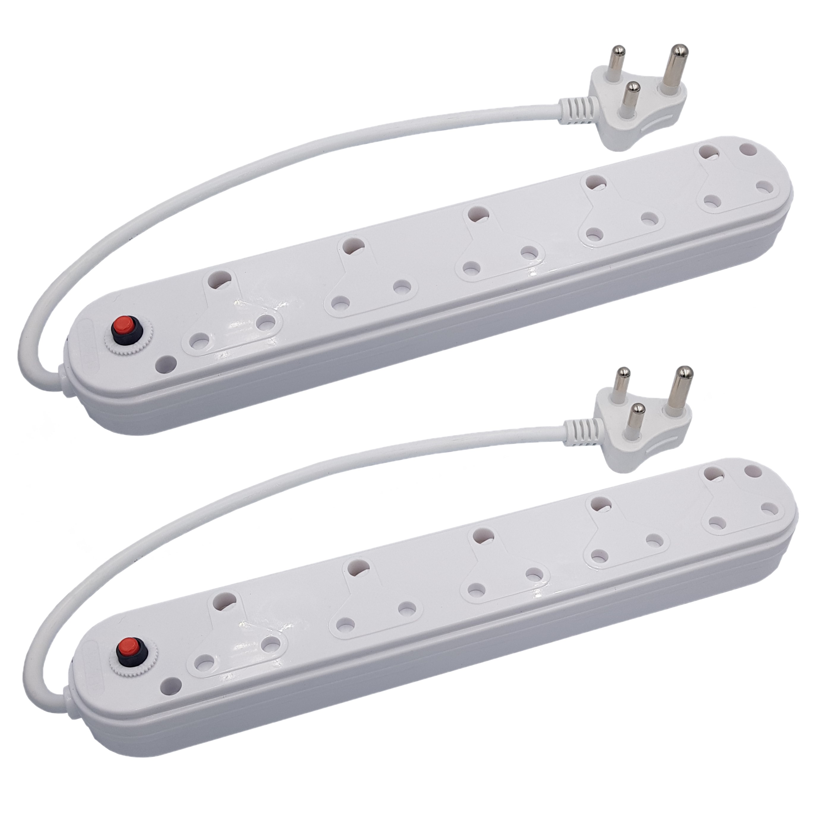 TWO PACK Multi-Plug 5 Way with overload Protection. (E 21C 2 Pack)