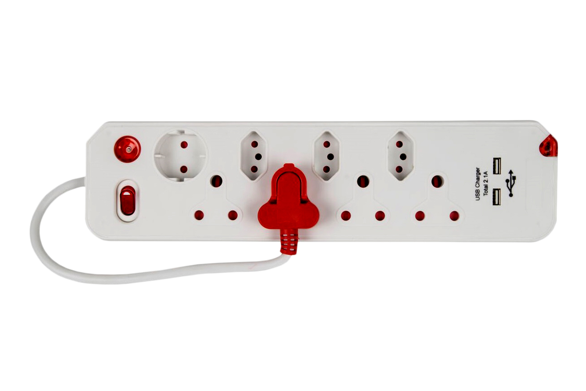 Electricmate 8 Way Multiplug with Surge Protection