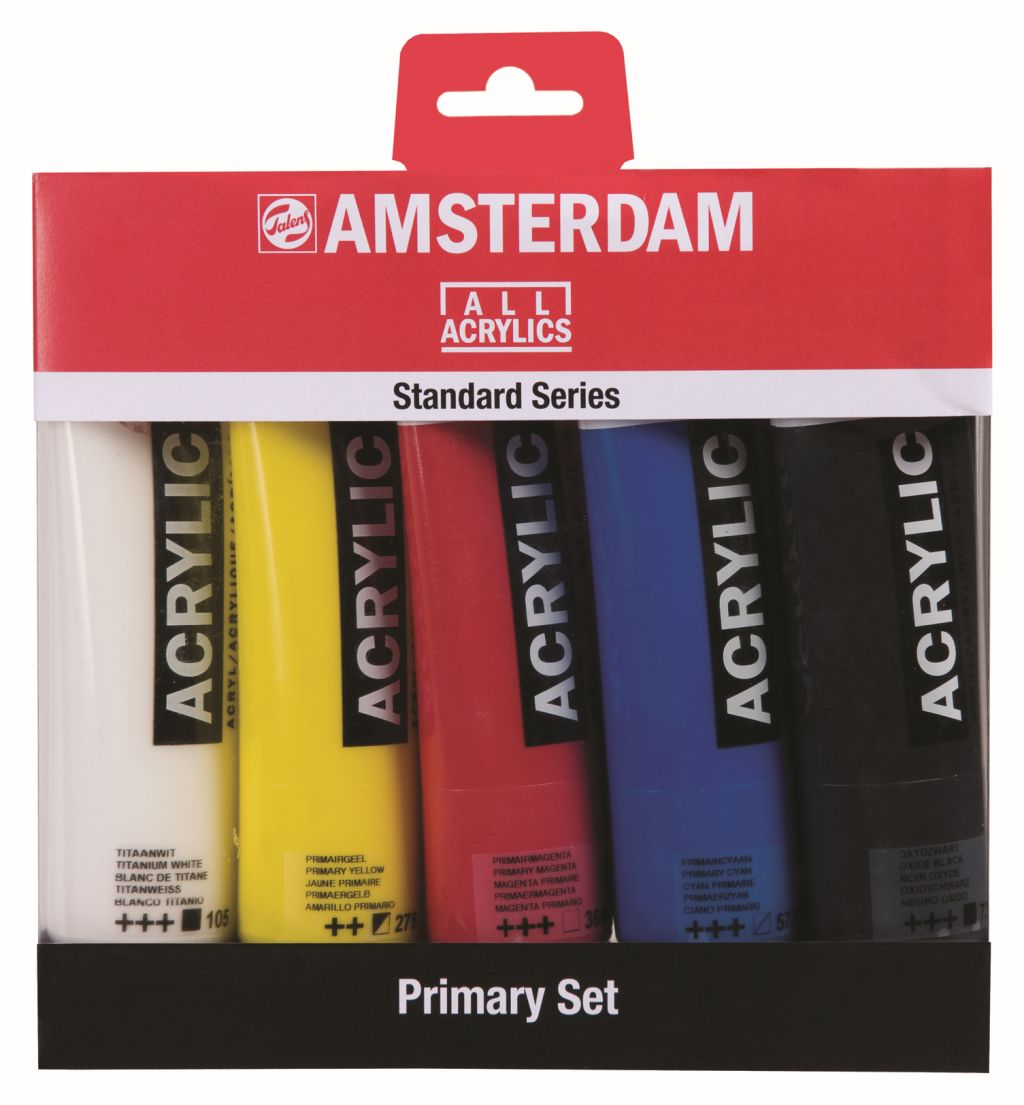 AMSTERDAM Acrylic Paint Primary Set 5 x 120ml