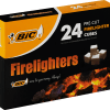BIC Firelighters Pre-cut 24 Cubes, Safe and Easy to Use BIC Firelighters Pre-cut 24 Cubes, Safe and Easy to Use