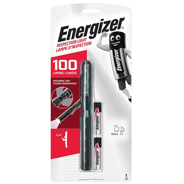 Energizer Inspection Light includes 2x AAA