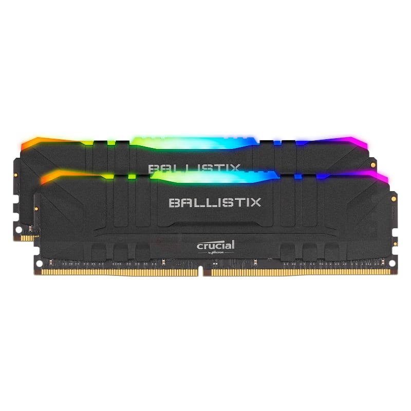 32GB Ballistix RGB DDR4 3200MHz Desktop Gaming Memory – Black