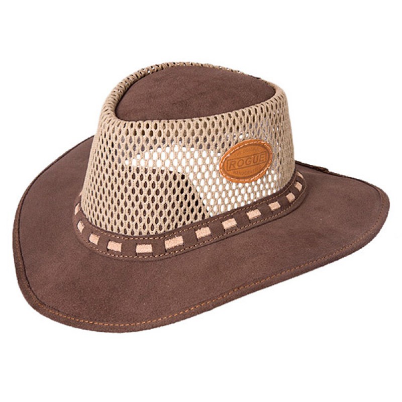 Rogue Hat Breezy Airhead Canvas Mesch Chocolate – L