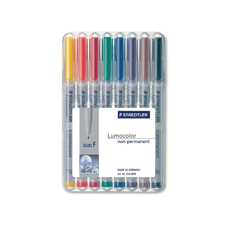 Steadtler Universal Lumocolor Pen Non Permanent Fine 8s