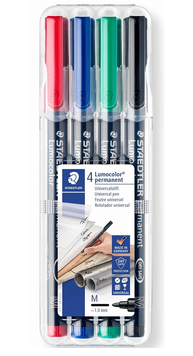 Steadtler Universal Lumocolor Permanent Fine 4s