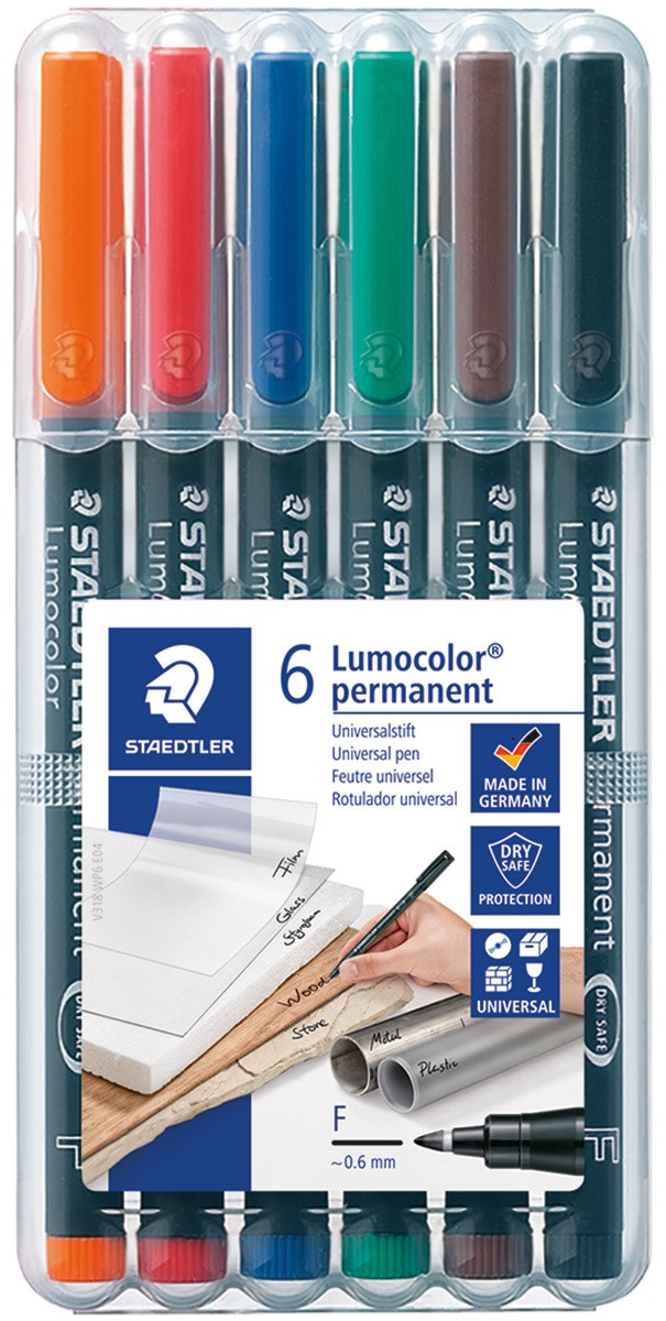 Steadtler Universal Lumocolor Permanent Fine 6s