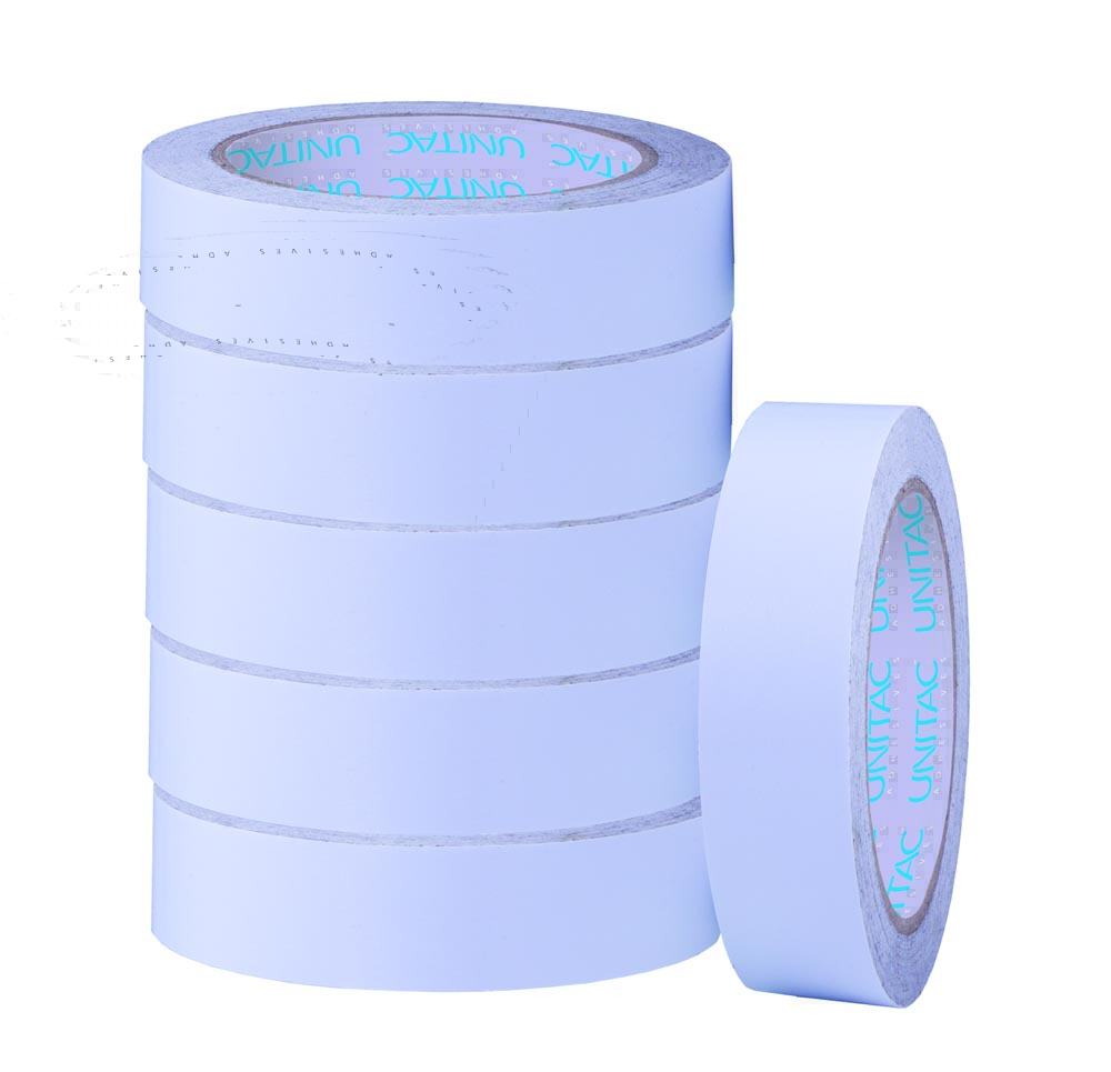 Unitac Large Core Double Sided Tissue Tape 12mm x 33m – Pack of 6