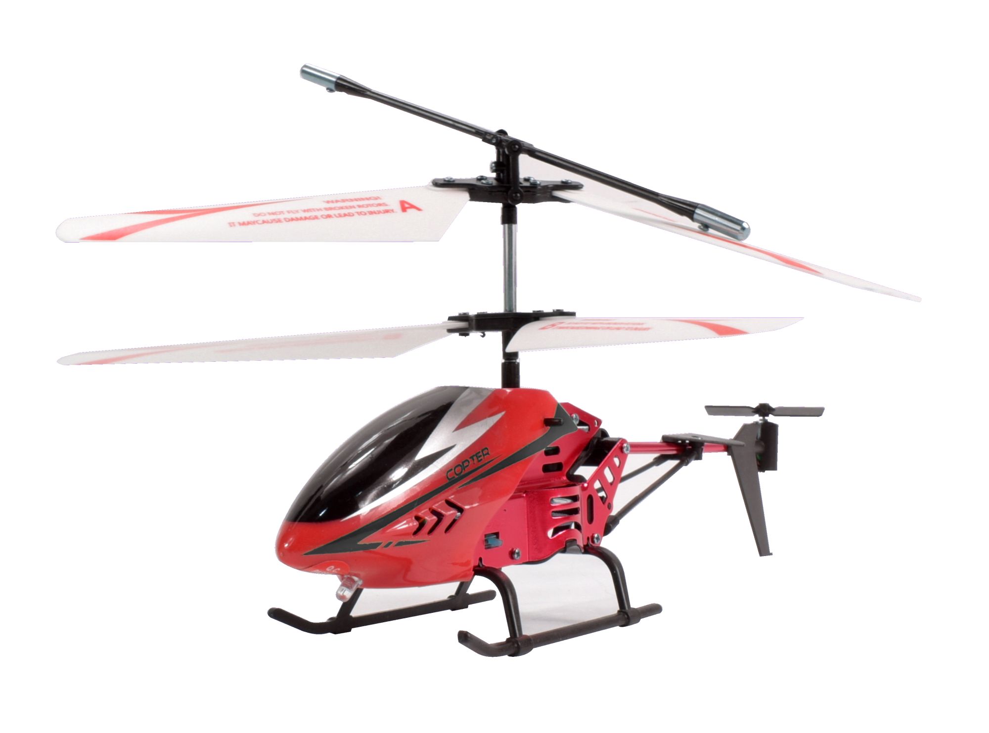 I/R 3.5 Channel Alloy Helicopter w/Gyro (22cm long) w/Batt. & Charger – Red