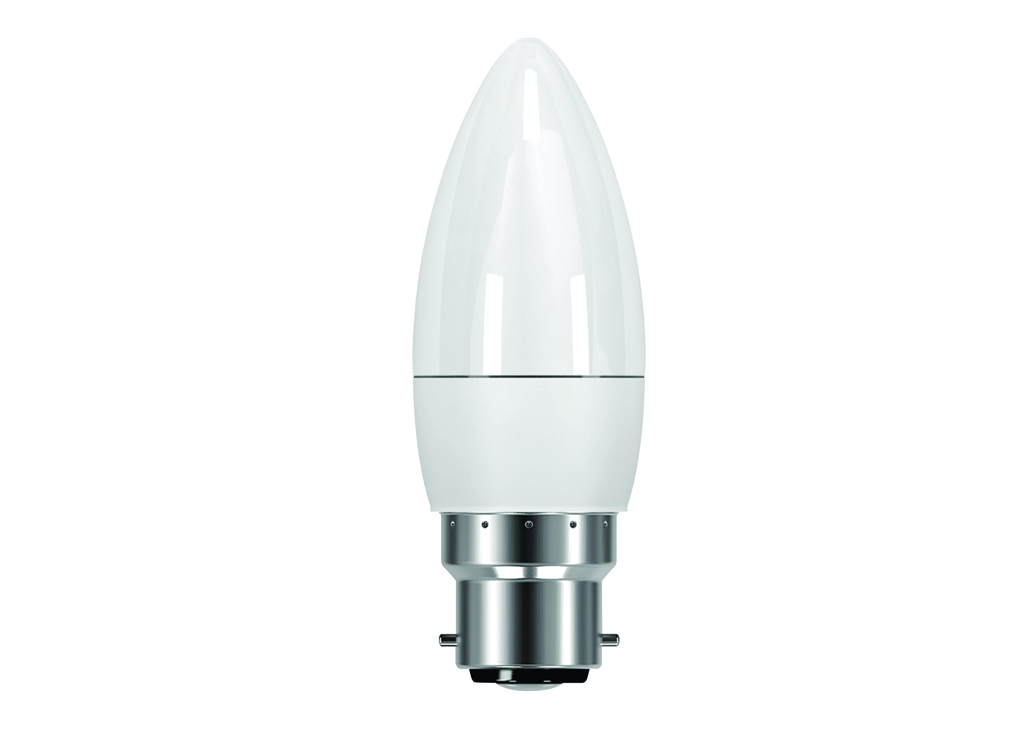 OSRAM – Light Bulbs (Pack of 10) – 5.5W LED 230V – B22 (Candle Warm White)