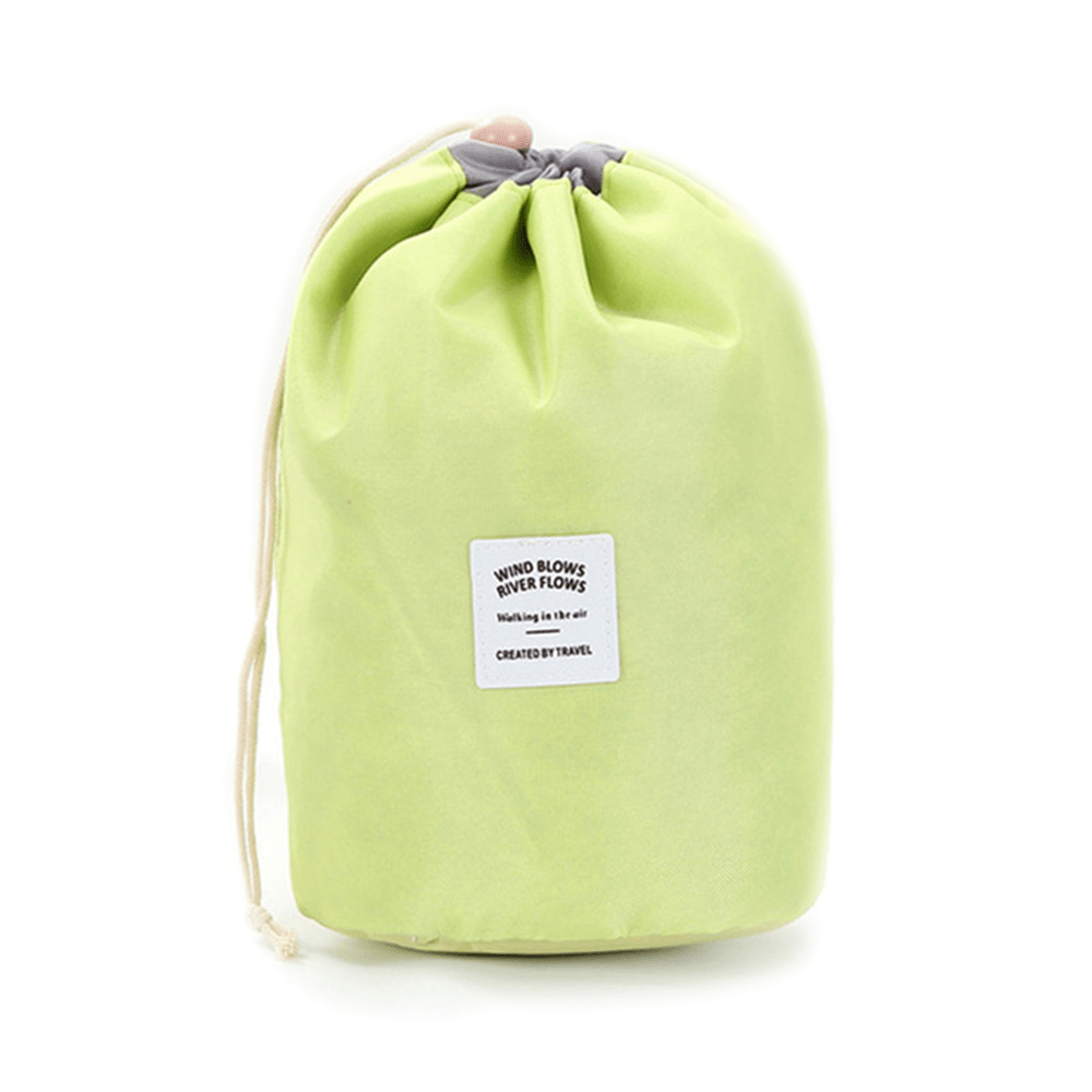 Drawstring Makeup Bag – Neon Green