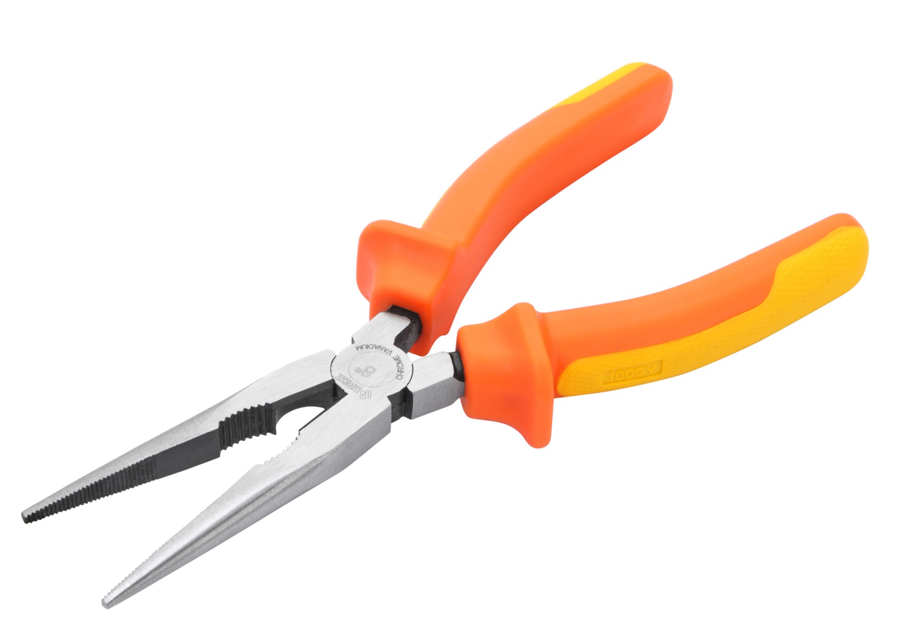 Groz Plier Long Nose 200mm 1000V Insulat