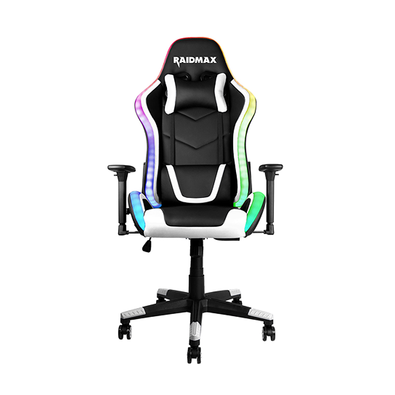Raidmax DK925 Gaming Chair ARGB Lighting – Black/White