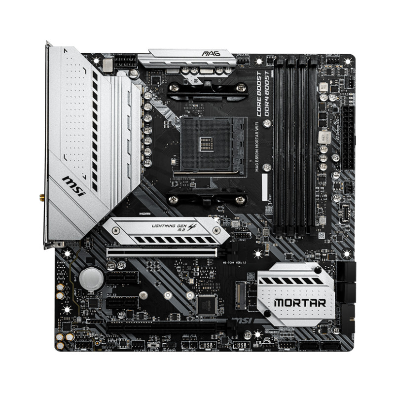 MSI MAG B550M MORTAR WiFi AM4 Micro-ATX Motherboard