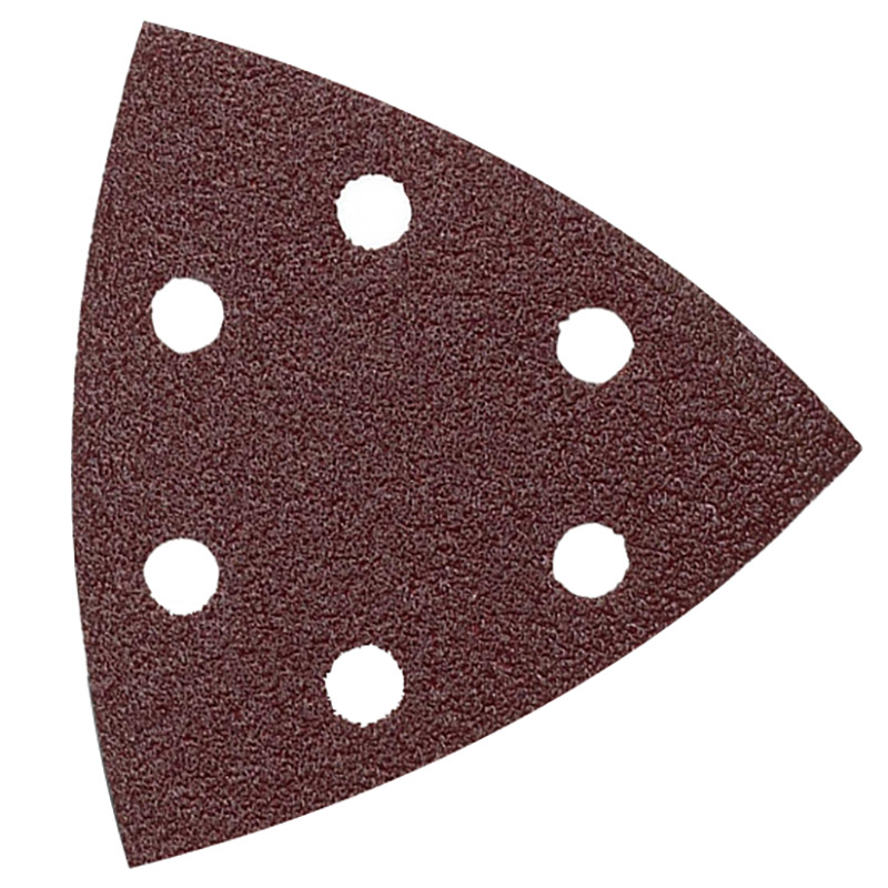 Sanding Triangle Sheet 60Grit 94X94X94Mm 5 Pack with Holes Hook & Loop