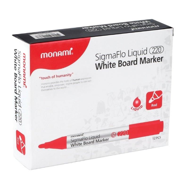 MON AMI sigmaflo Whiteboard Markers red box of 12