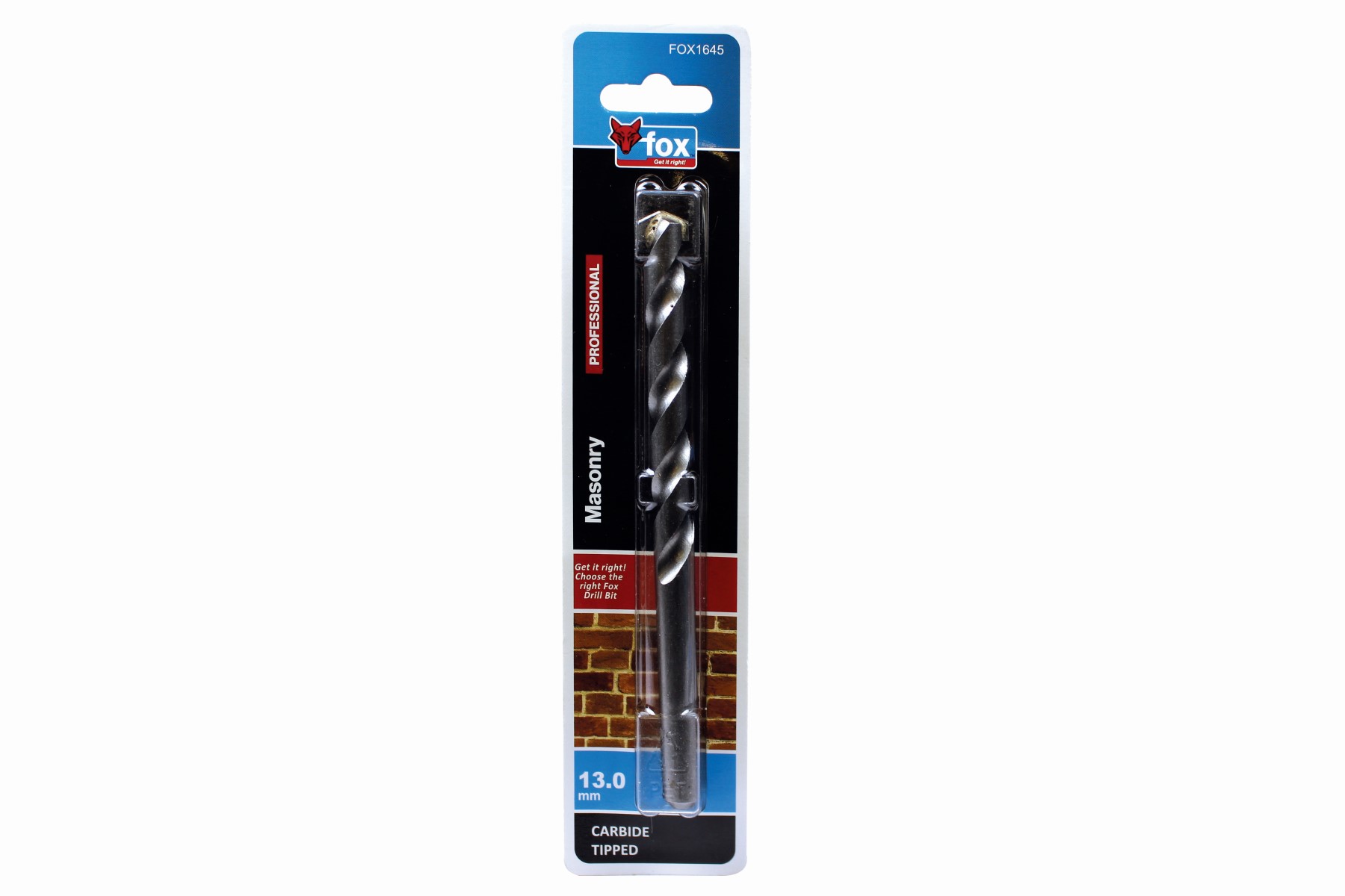FOX Masonry Drill Bit 13.0mm X 150mm