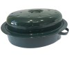 Enamel Casserole & Roasting Dish – Oval Shaped (Green) Enamel Casserole & Roasting Dish – Oval Shaped (Green)