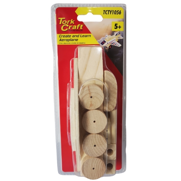 TorkCraft Wooden Aeroplane  Create & Learn