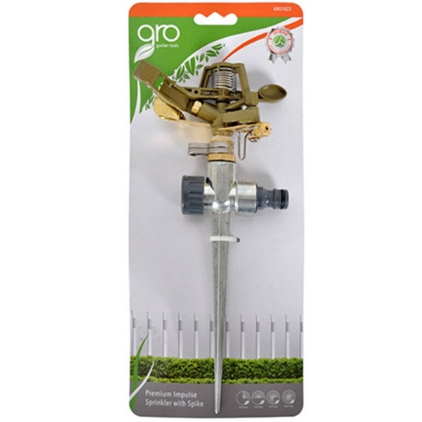 Gro -Premium Metal & Zink Impulse Sprinkler With Spike