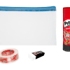Pritt Stick 43g Glue Stick Pack of 2 + Free Pencil Bag, Eraser & Tape Pritt Stick 43g Glue Stick Pack of 2 + Free Pencil Bag, Eraser & Tape