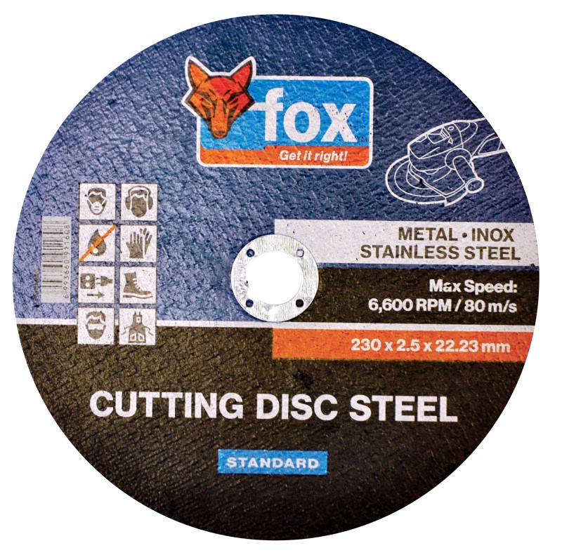 FOX Cutting Disc Steel/Inox 230X2.5mm Standard