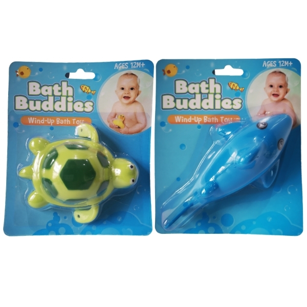 BathBuddies – Wind-Up Bath Toys Combo – Turtle & Shark