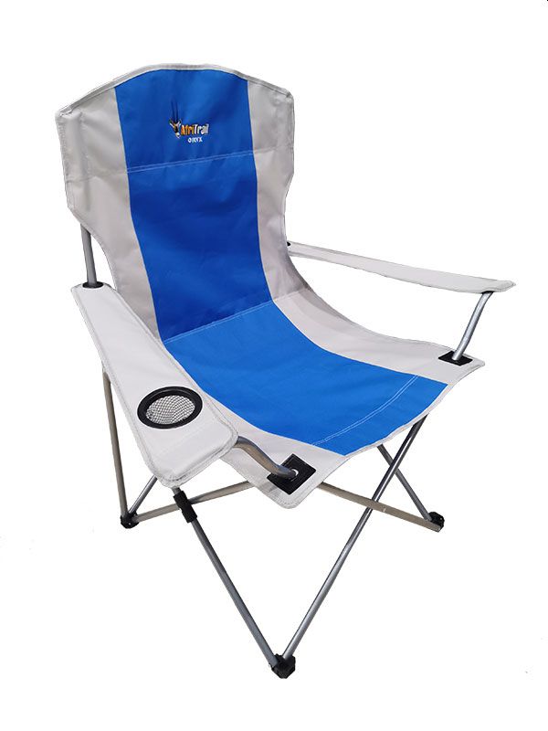 Afritrail Oryx Deluxe Folding Armchair – Blue – 120Kg