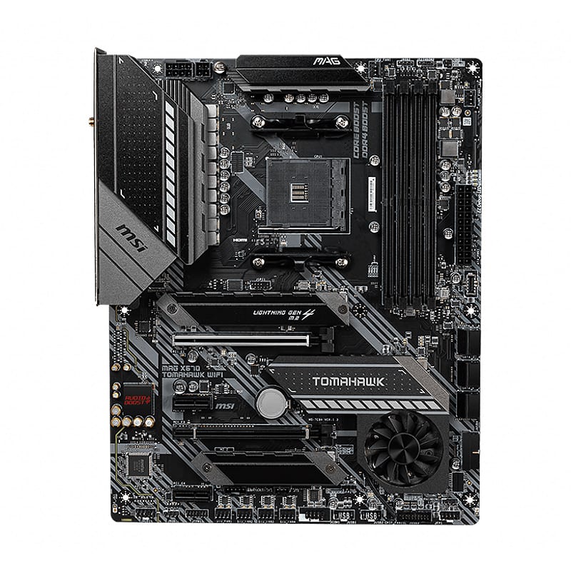 MSI MAG X570 Tomahawk WiFi AM4 ATX Motherboard – Black
