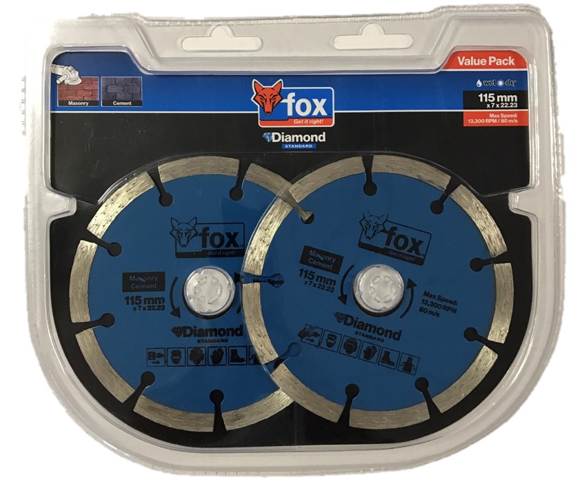 Fox Diamond Wheel Segmented 115mm Standard (2)