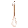 Hand Held Stainless Steel Rose Gold EggBeater/Whisk & Wooden Handle 14″ Hand Held Stainless Steel Rose Gold EggBeater/Whisk & Wooden Handle 14″