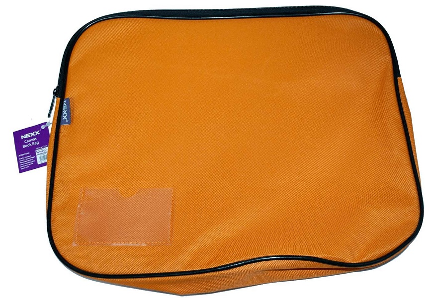 NEXX Canvas Gusset Book Bag (Orange)