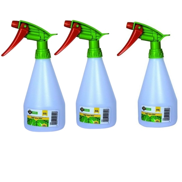 MTS – Trigger Spray Bottle / Hand held Trigger Sprayer – 500ml (Pack of 3)