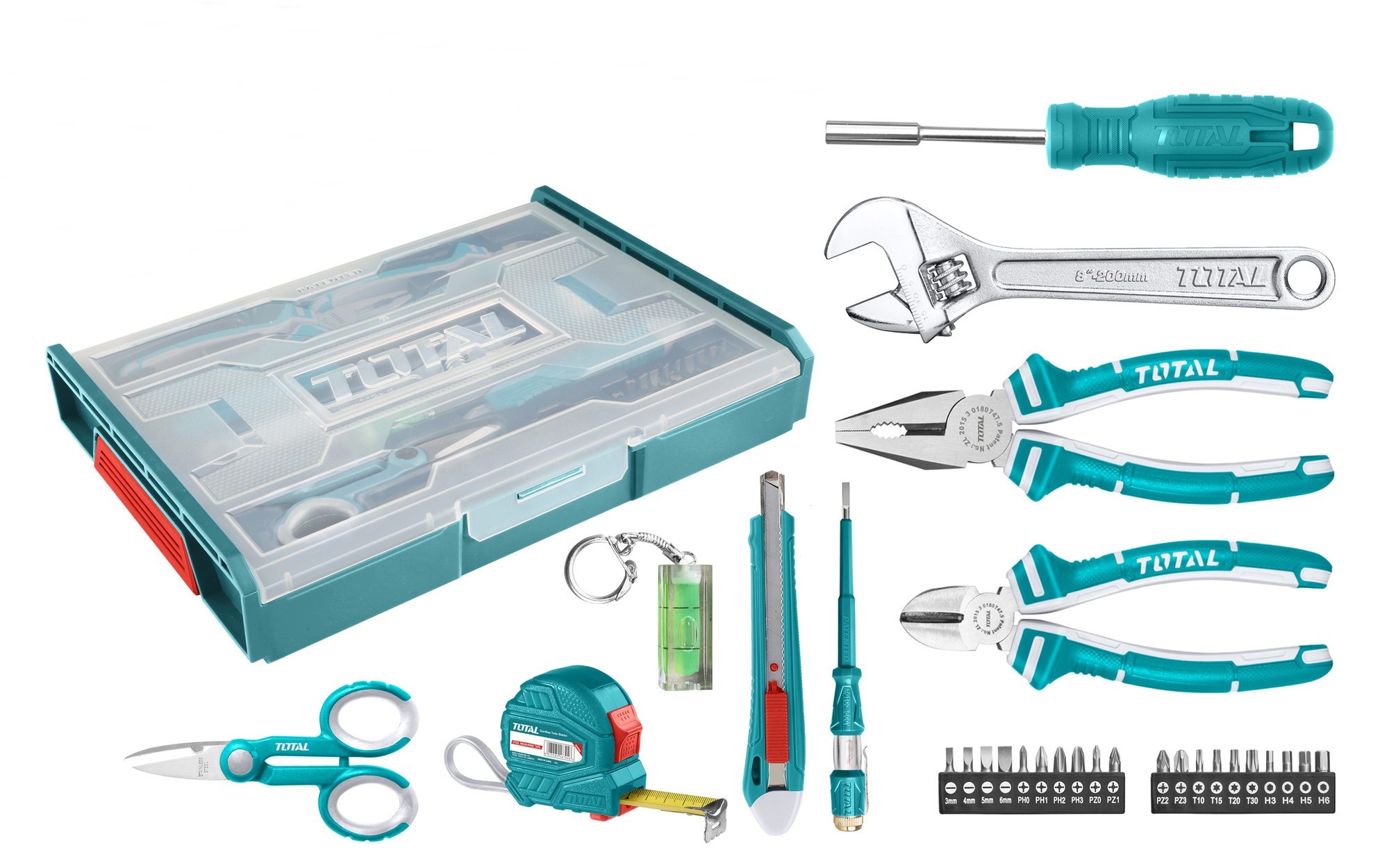Total Tools 29 Piece Household Tool Set – Stackable Box