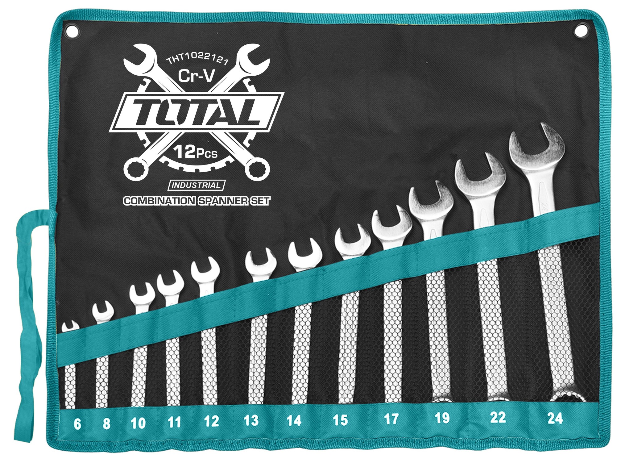 Total Tools 12 Piece Combination Spanner Set 6 – 24mm