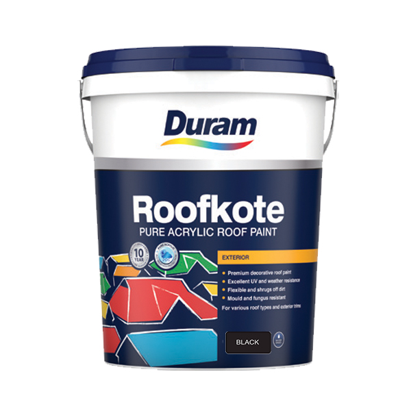 Duram Roofkote Paint 20 Litre – Black