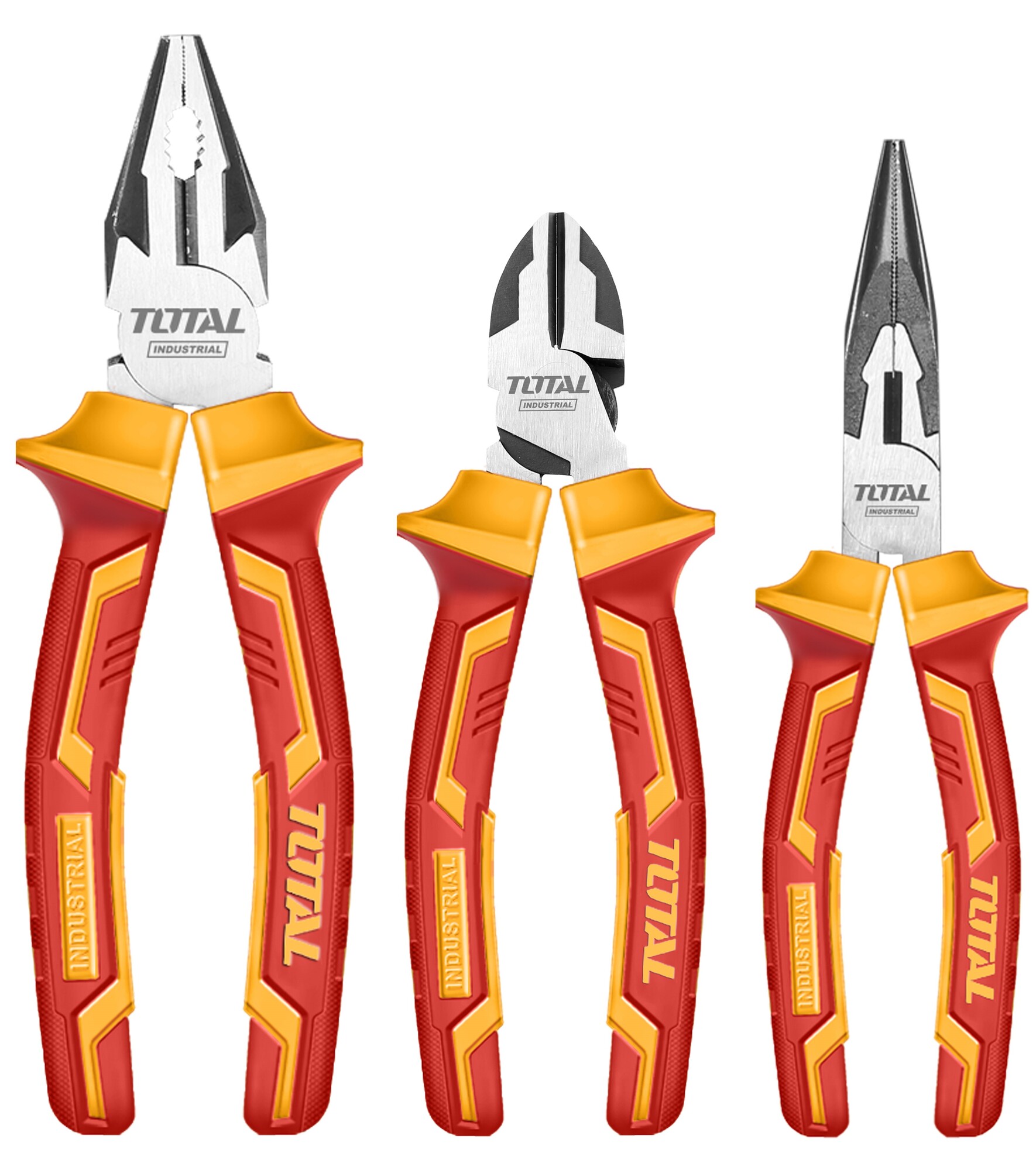 Total Tools 3 Piece Plier Set Electrical/Insulated