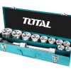 Total Tools 15 Piece 3/4″ Drive Socket Set Total Tools 15 Piece 3/4″ Drive Socket Set