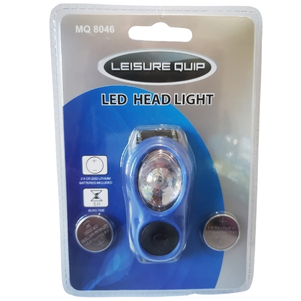 Moto-Quip Small LED Headlight Blue